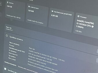 Microsoft Surface Pro 7 i5 238GB - 4