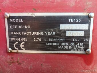Takeuchi TB 125 - 4