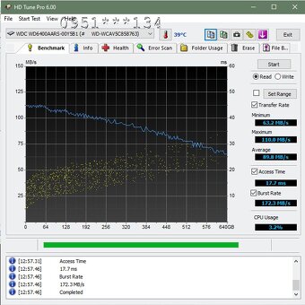 640GB WDC WD6400AARS-00Y5B1 - 4