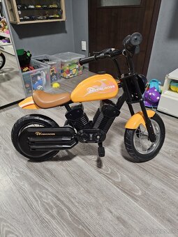 Elektrická motorka pre deti (vintage štýl) - 4