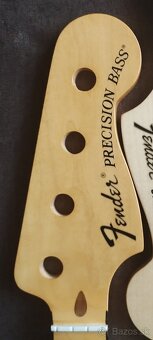 Javorový krk na precision Bass gitaru nový nepoužitý - 4