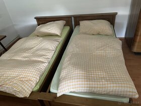 masívne postele s rostami 90x200 4ks - 4