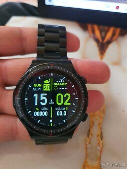 Pánske dotykové smart hodinky s kovovými ramienkami - 4