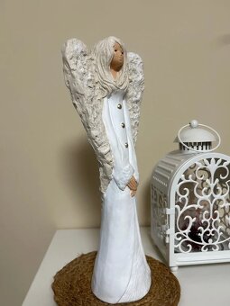 Vysoká soška anjelky 37x14x9 cm - 4