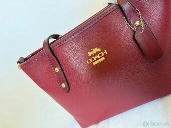 Coach burgundy tote bag - 4