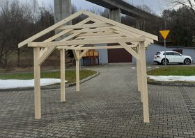 Drevený prístrešok 4,6x3,5 m s dovozom ČR i SR - 4