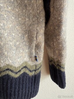Vlnený sveter Fjallraven Ovik Knit Sweater W Navy - 4