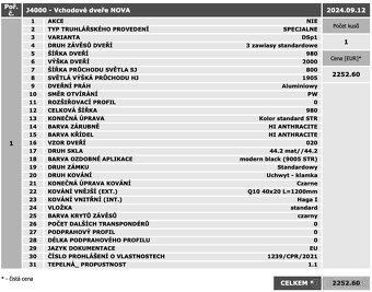 Vchodové dvere Wisniowski Premium HI ANTRACITE - 4
