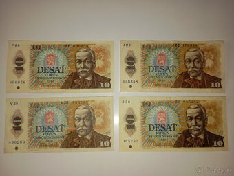 BANKOVKY 10 KČS 1986, VŠECHNY VYDANÉ SÉRIE - 4