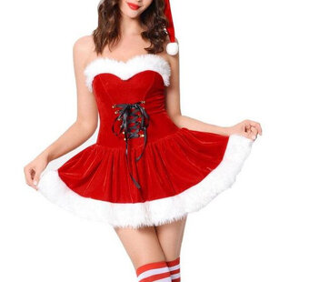 damsky vianočný, mikulášsky kostým - 4