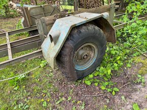 Vlečka za traktor 13-18 pneu brzdená plaťák - 4