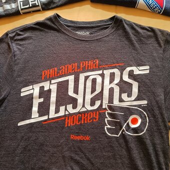 Philadelphia Flyers NHL oficiálne sivé tričko s potlačou S - 4