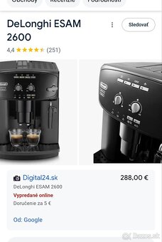 Delonghi esam 2600 - 4