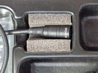 Predám kvalitný chlopňový mikrofón Sony ECM-77B - 4