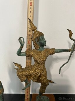 3 THAJSKÉ BRONZOVÉ SOŠKY PRINC RAMA + ANJELI TEPPHANOM - 4