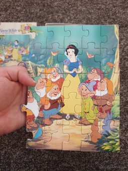 Drevene puzzle Educa Snehulienka 2x50 - 4
