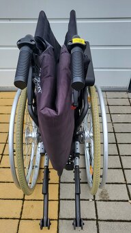 invalidny vozík XL 57cm pre širšie ťažšie postavy do 170kg - 4