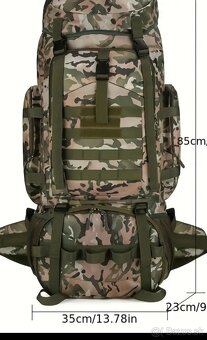 Nový 65L zelený ruksak - 4