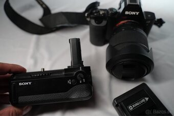 Sony A7+battery grip+2 batérie+objektiv+64gb card(full set) - 4