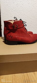 Kotníkové topánky koža - 4