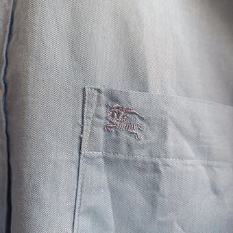 Burberry Brit modrá košeľa s dlhým rukávom elegantná XL - 4