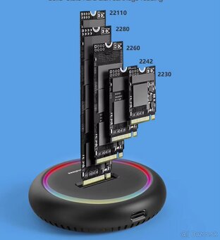 Dokovacia stanica pre SSD M.2 PCIE/NVMe,M.2 SATA III. - 4