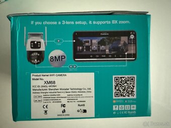 Dvojita vonkajsia bezpecnostna WIFI kamera 4MP 8MP iCSee - 4