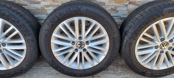 Predám originál vw disky VW r16 5x112 /Continental 205/55r16 - 4