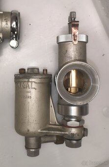 Predám karburátor Amal 276/022 uloženka, Norton, Sarolea - 4