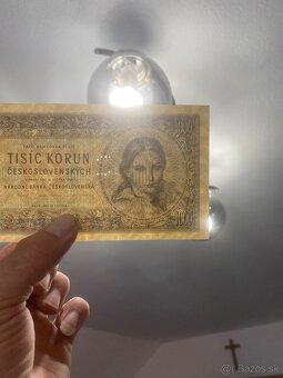 Predam bankovku 1000čsr 1945 perforácia S - 4