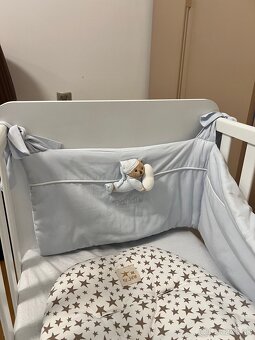 Detská postieľka Nanan s matracom a mantinelom - 4