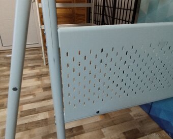 zvysena kovova postel Ikea Vitval, 90x200 cm - 4