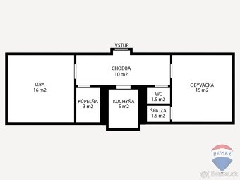 REZERVOVANE - na predaj 2-izbový byt 56 m2 Nemšová pôvodný s - 4