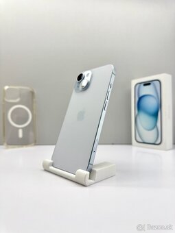 Apple iPhone 15 BLUE 128GB ORIGINÁL STAV+Príslušenstvo - 4