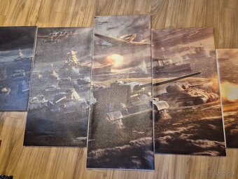 Obraz plátno - viac častí, motív tanky lietadlá - 4