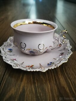 Ružová porcelánová súprava. - 4