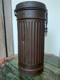 Nemecký kanister na plynovú masku M38 Wehrmacht WW2 - 4