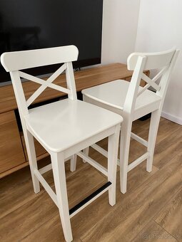 IKEA Ingolf barové stoličky 3 ks - 4
