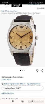 Hodinky Emporio Armani,Seiko,Polo, Klasické pánske - 4