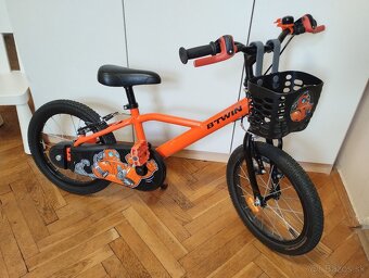 Btwin Robot 500 (16 kolesá) + Trailgator + košík Decathlon - 4