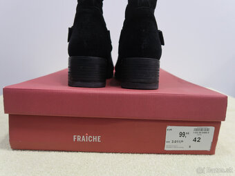 Kožené čižmy velúr - 4