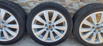 Predám orginal VW elektrony 5x100 r16 elektrony et46 J7 - 4