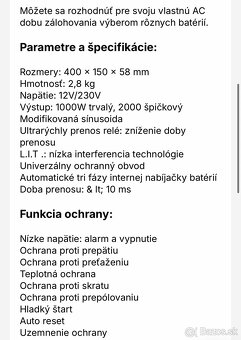 Menič napätia 1000W s UPC - 4