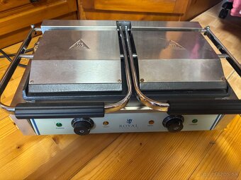 Kontaktný gril - hladké platne - Royal Catering - - 4