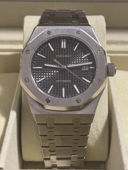 Seiko Custom Mod Watch Hodinky Royal Oak Black - 4