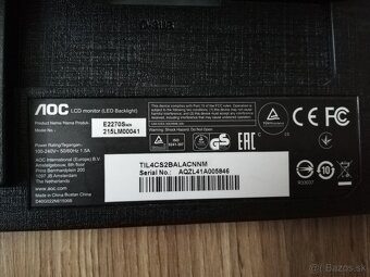 LCD Monitor AOC e2270Swn 22" Full HD - 4