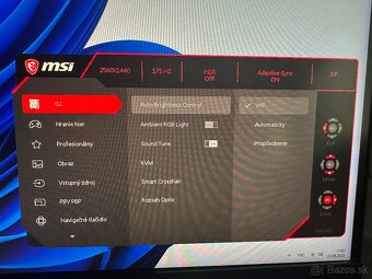 Predám herný monitor MSI Optix MPG321QRF QD – 32" QHD 175 H - 4