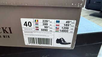 Predám pánske kožené topánky Lasocki k obleku - 4