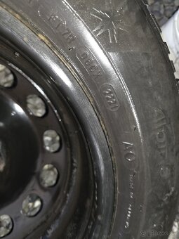 Plechové disky VW 5x112 R16 so zimnými pneu - 4