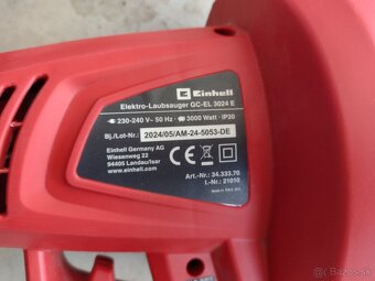 Elektrický fúkač/vysávač na lístie Einhell GC-EL 3024 E - 4